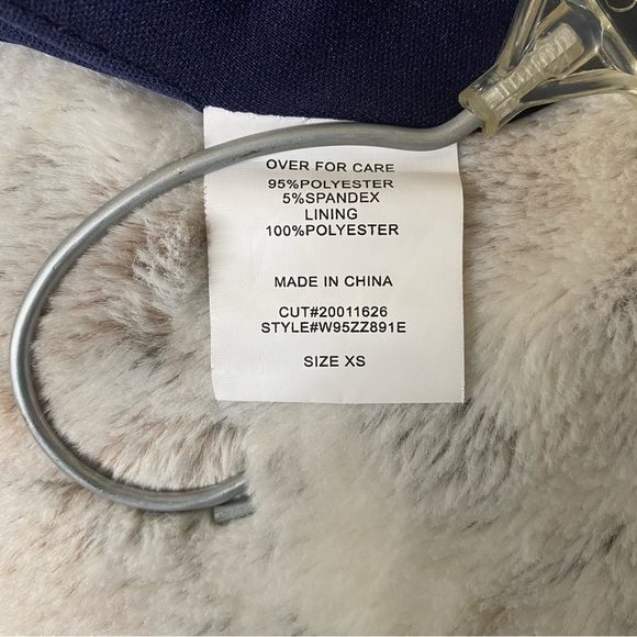 Windsor Blue Velvet Bustier Mini Dress Spaghetti Straps Shimmer Accents Size XS - Picture 13 of 16